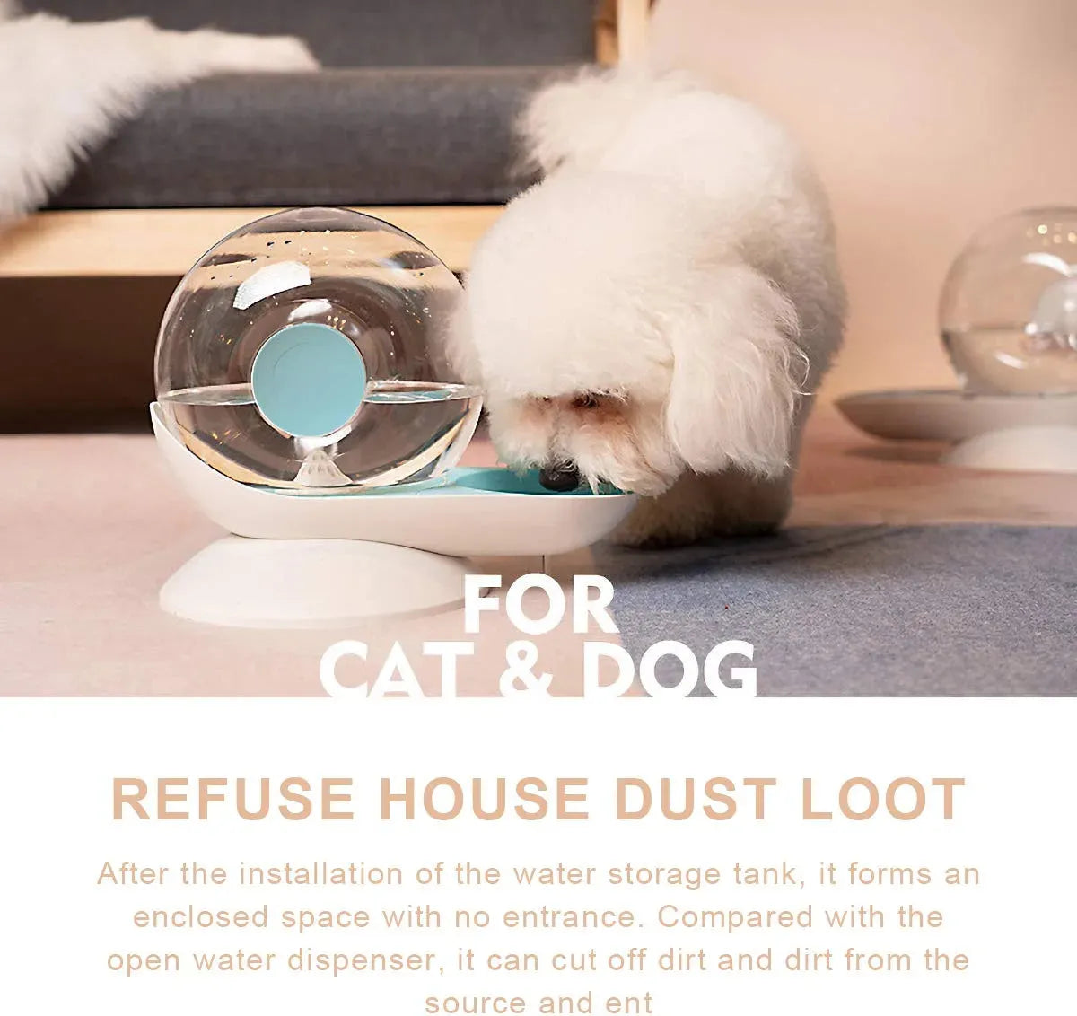 Automatic Water Fountain for Cats & Dogs