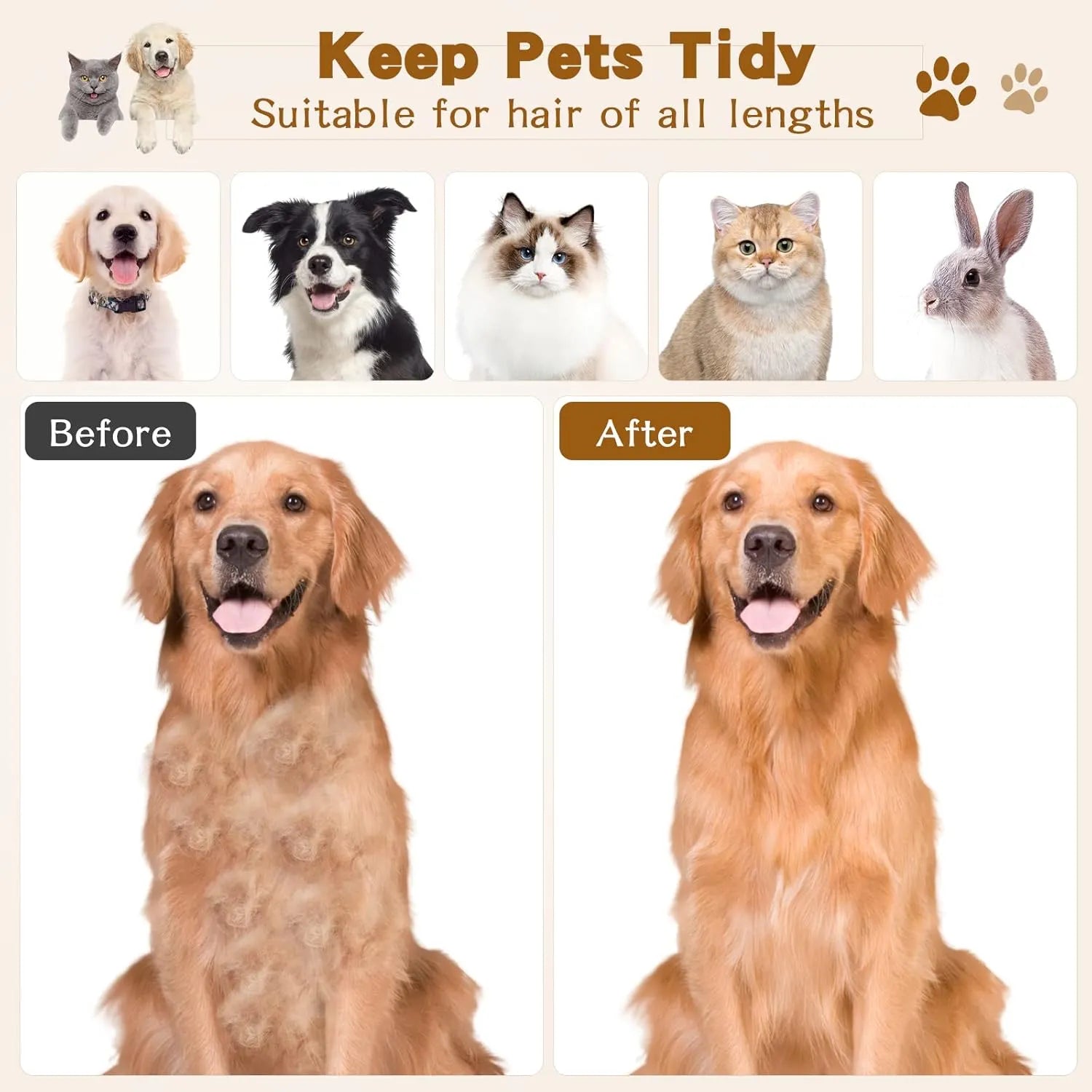 4-Inch Fine-Tooth Pet Face & Finishing Comb