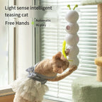 Automatic Wiggling Worm Cat Toy with Feather – 1 or 2 Set