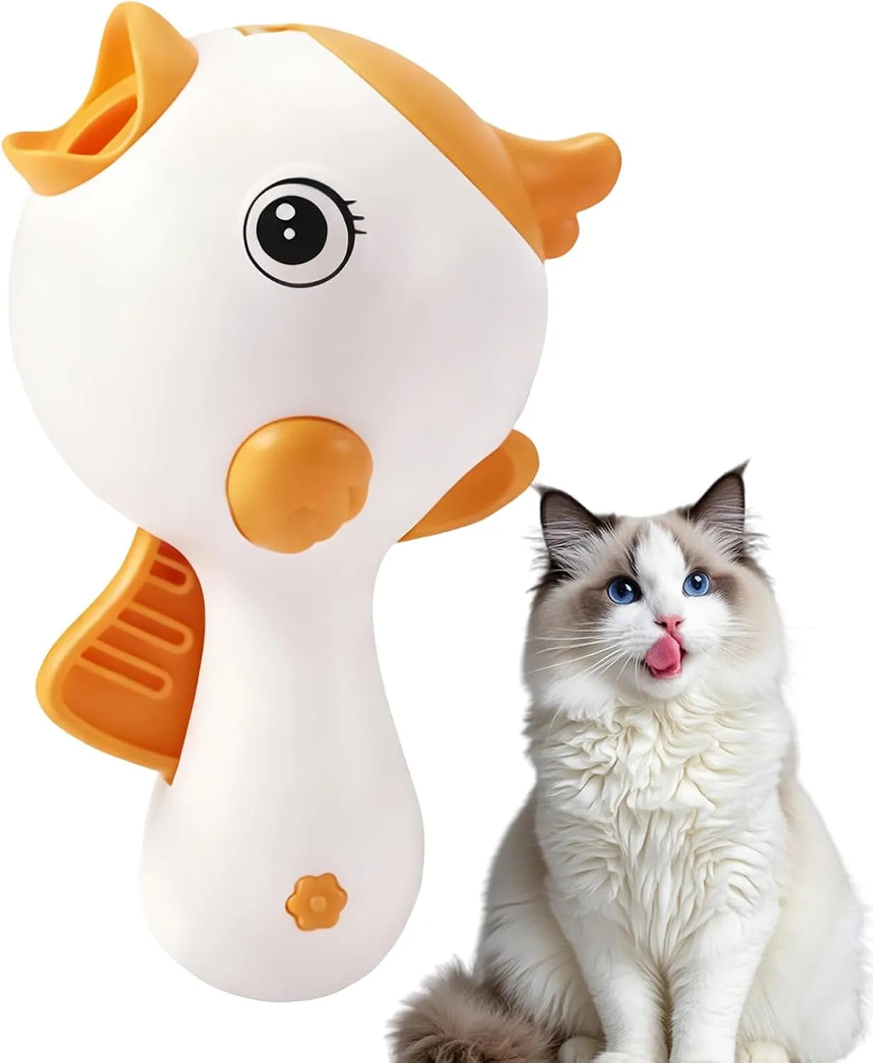 Handheld Cat Treat Launcher – Pink or White