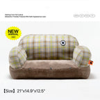 Bolstered Pet Sofa Bed with Accent Pillow – 11 Styles