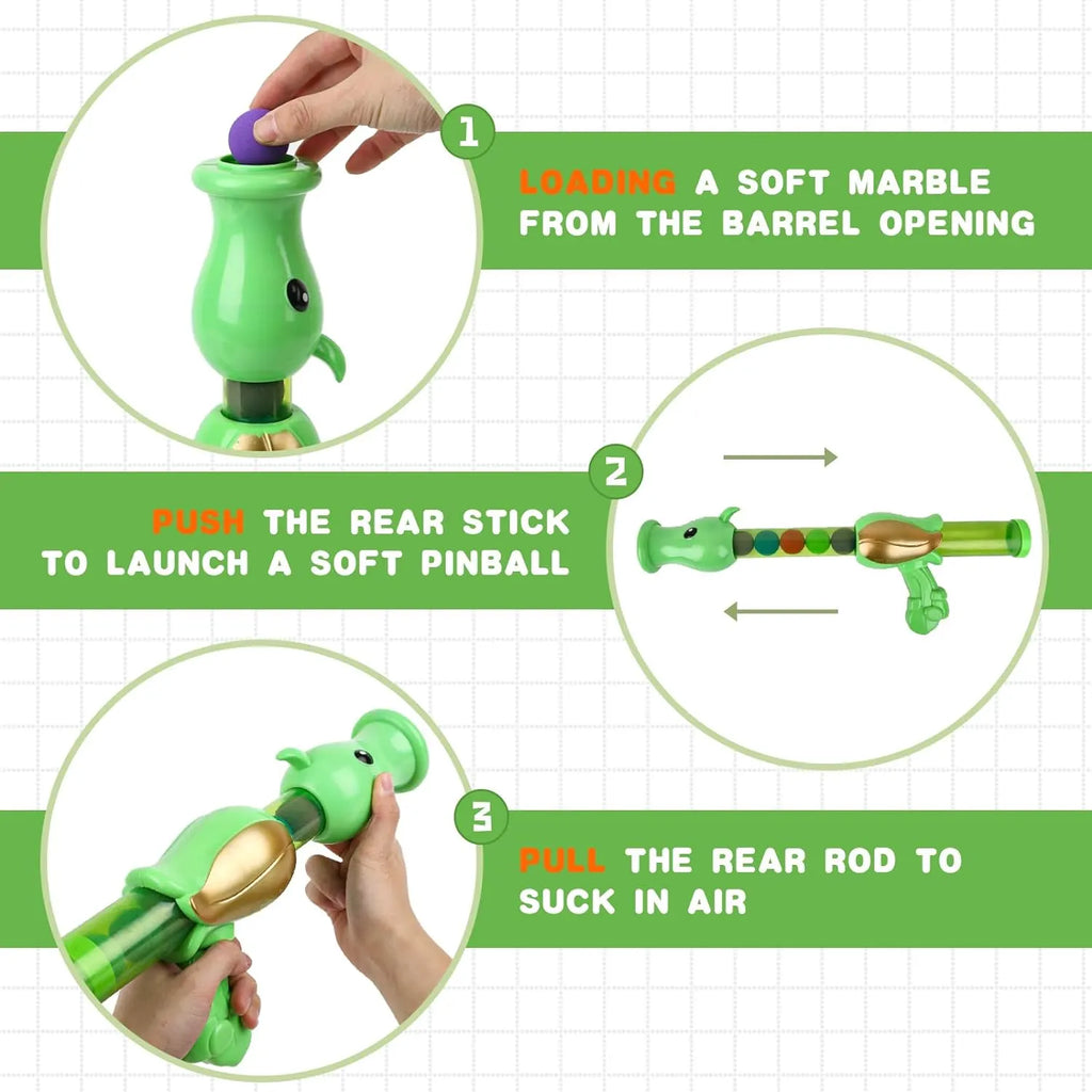 Foam Ball Launcher Set for Interactive Cat Play