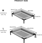 Elevated Mesh Dog Bed with Bolsters – 2 Colors, 2 Sizes