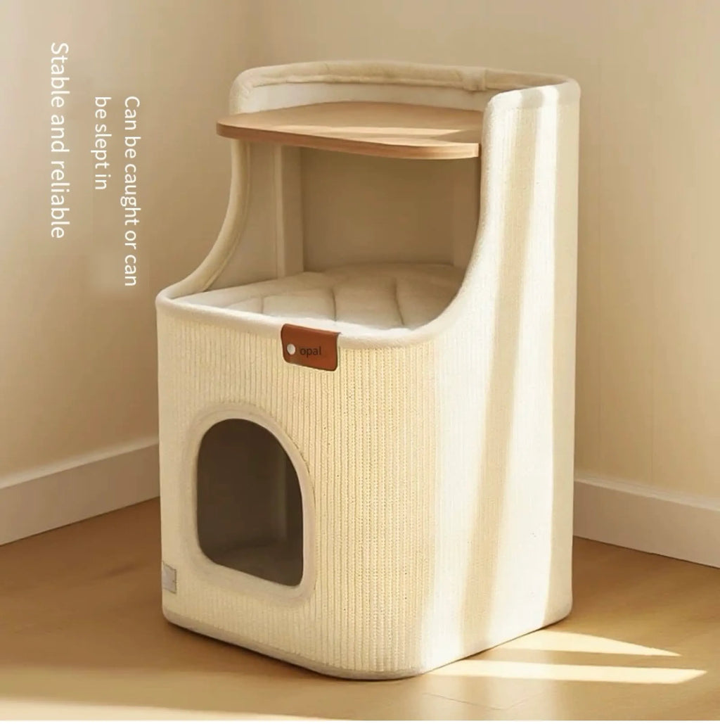 2-in-1 Sisal Cat House and Bedside Table