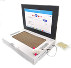 Laptop-Shaped Cardboard Cat Scratcher with Mouse Toy