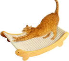 Curved Wooden Sisal Cat Hammock Scratcher