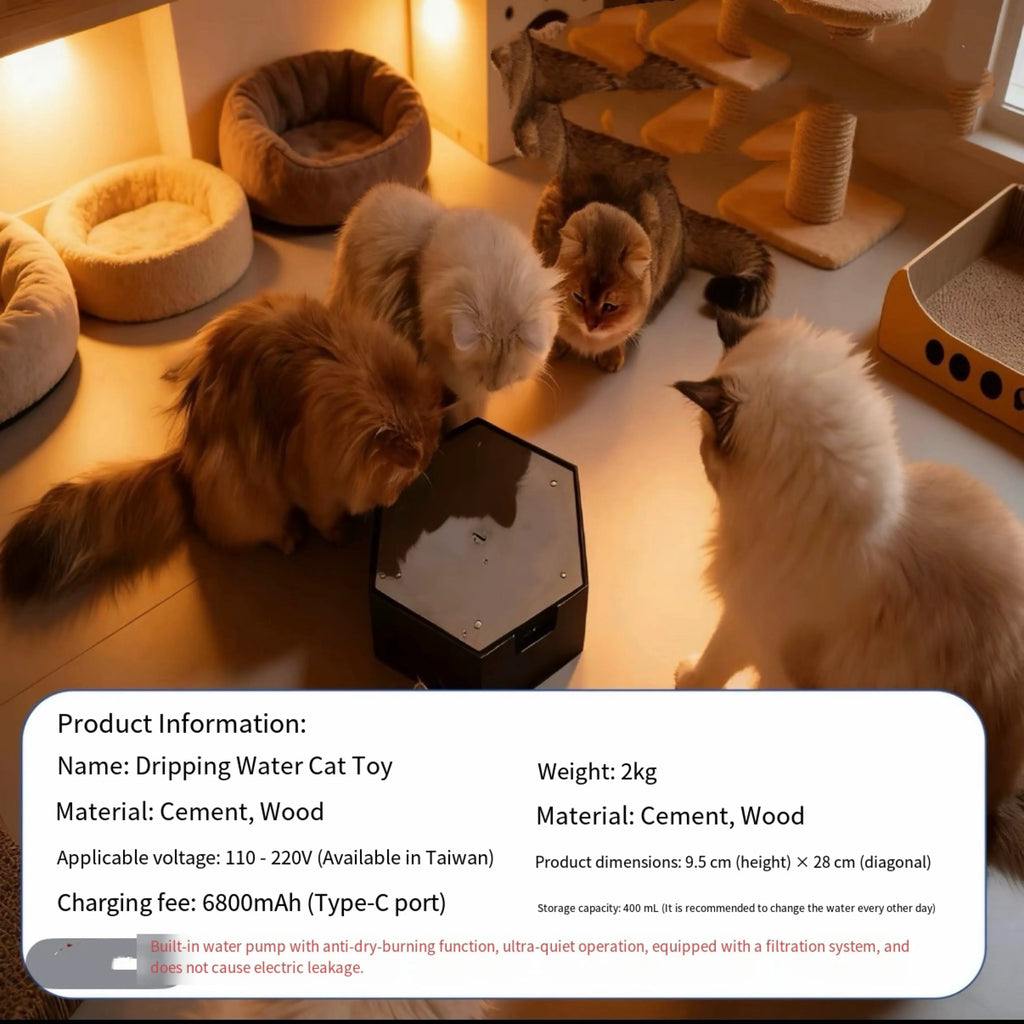 Interactive Water Droplet Cat Teaser – Single or 2-Color Set