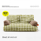Bolstered Pet Sofa Bed with Accent Pillow – 11 Styles