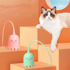 Automatic Silicone Tail Cat Teaser Toy – 2-in-1 Play