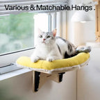 Adjustable Window Sill Cat Perch with Soft Cover – 9 Styles