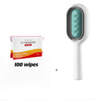 Pet Hair Removal Brush with Cleaning Wipes – 10 or 100 Pack