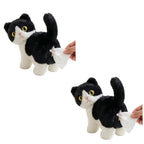 Plush Black Cat Tissue Box Dispenser – 1 or 2 Pack