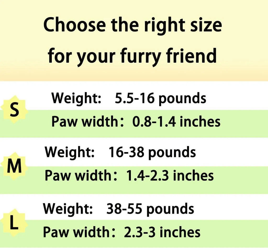 Disposable Pet Paw Covers – 20 Pack, 2 Styles, 3 Sizes