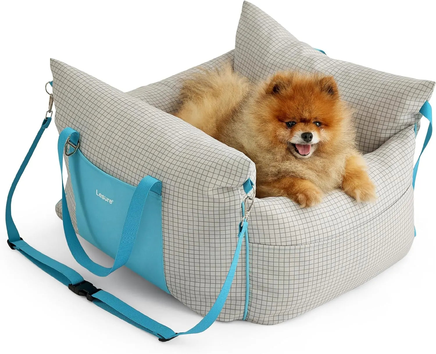 Bolstered Small Pet Car Seat & Travel Bed – 9 Colors