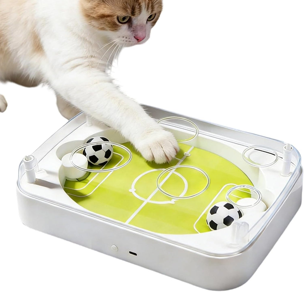 Interactive Cat Soccer Ball Game with Moving Goals