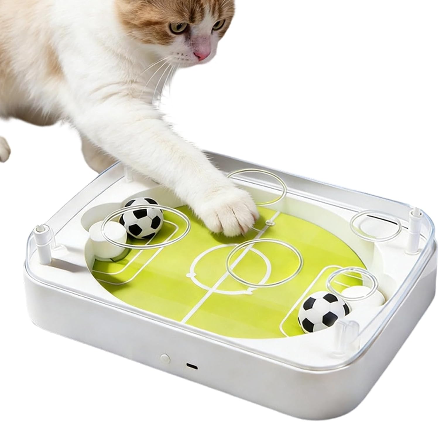 Interactive Cat Soccer Ball Game with Moving Goals