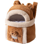 Plush Winter Pet Carrier Backpack – 6 Styles, 2 Sizes