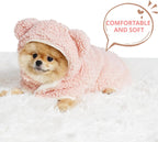 Sherpa Pet Cape Blanket with Hood – 5 Colors, 3 Sizes