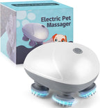 Rechargeable 4-Head Pet Massager – 4 Colors