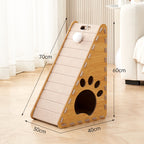 A-Frame Cat Scratcher House with Ramp – Multiple Styles