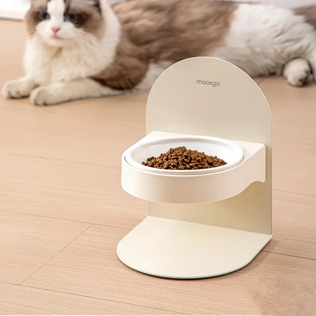 Adjustable Elevated Ceramic Cat Bowl