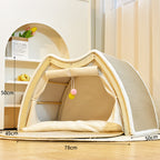 Modular Wooden Cat Scratcher House & Pads – L or XL