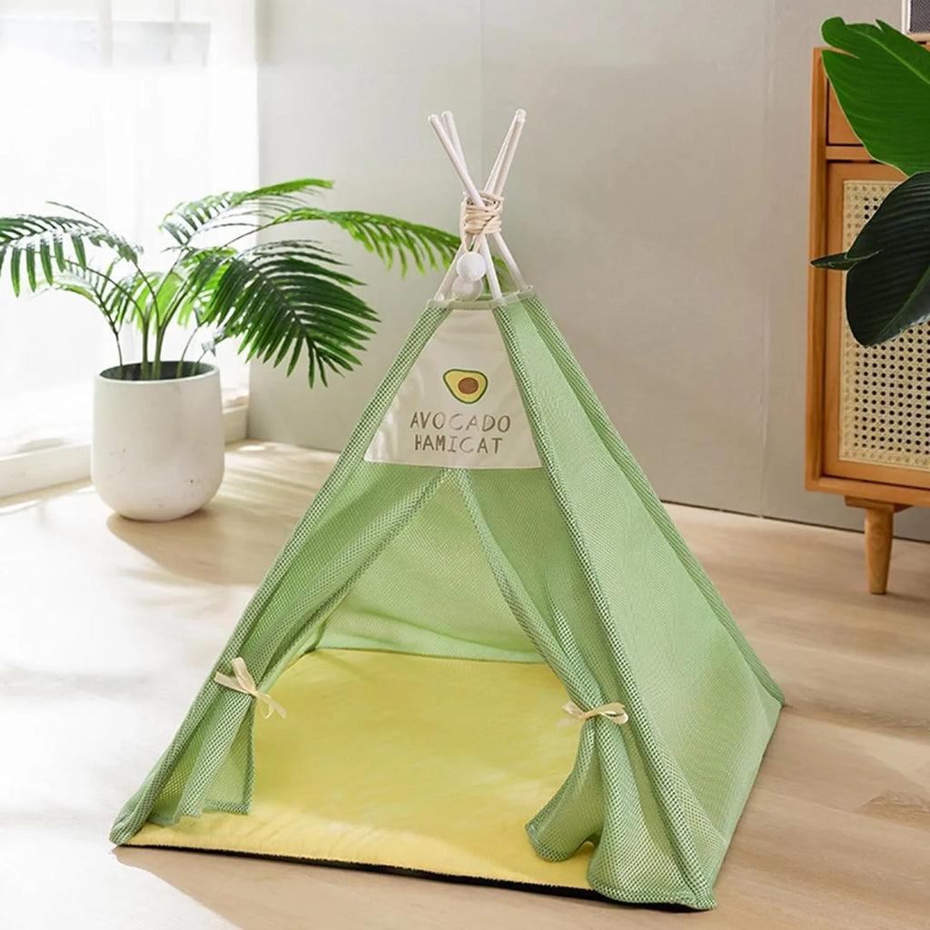 Portable Tent-Style Cat House Bed for Pets up to 5kg