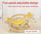 Adjustable Wooden Pet Hammock Lounge Chair