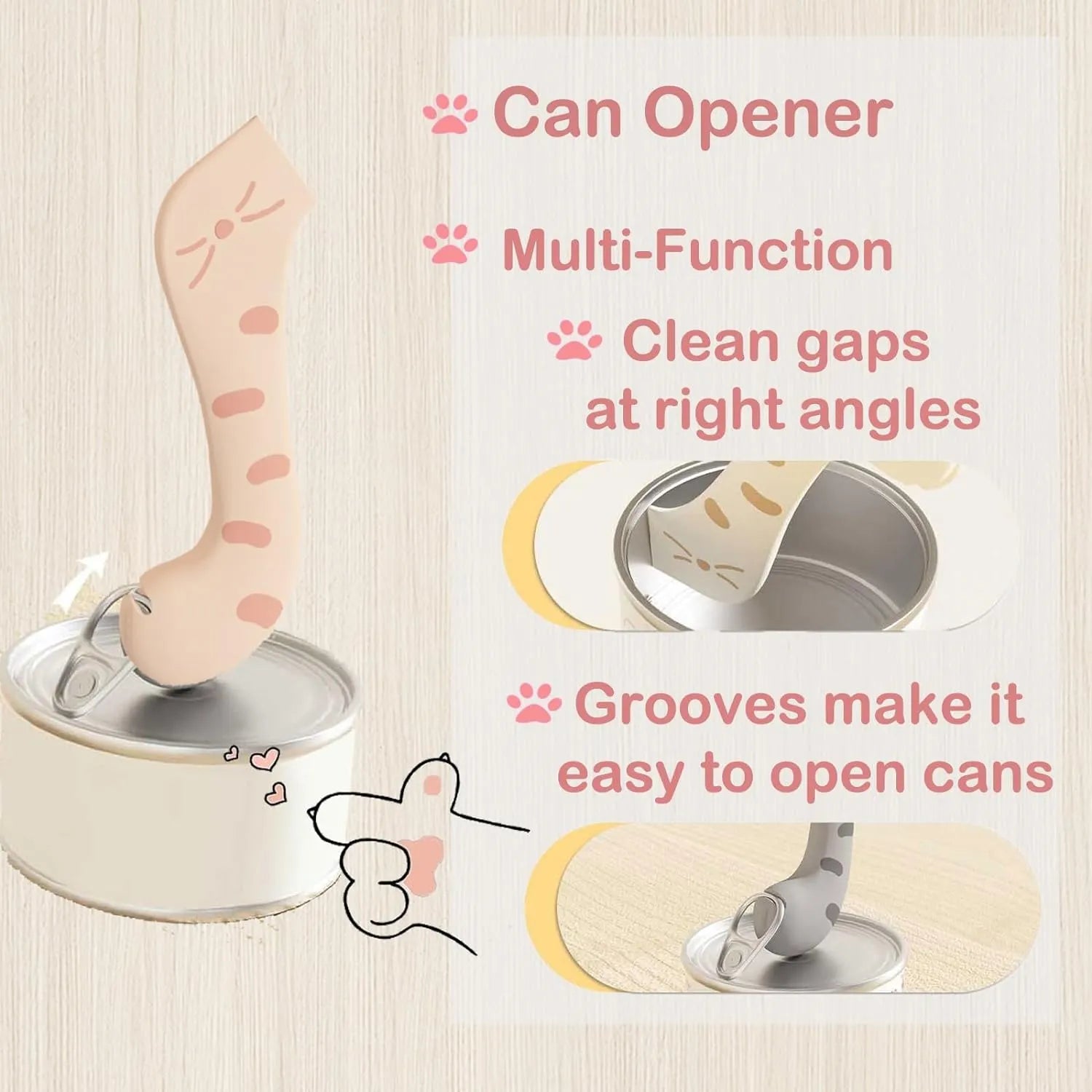 3-in-1 Pet Food Can Lid, Opener & Spoon