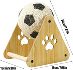Sisal Cat Scratch Ball with Wooden Base
