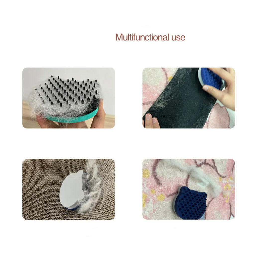 Silicone Pet Bath & Massage Brush – 3 Colors