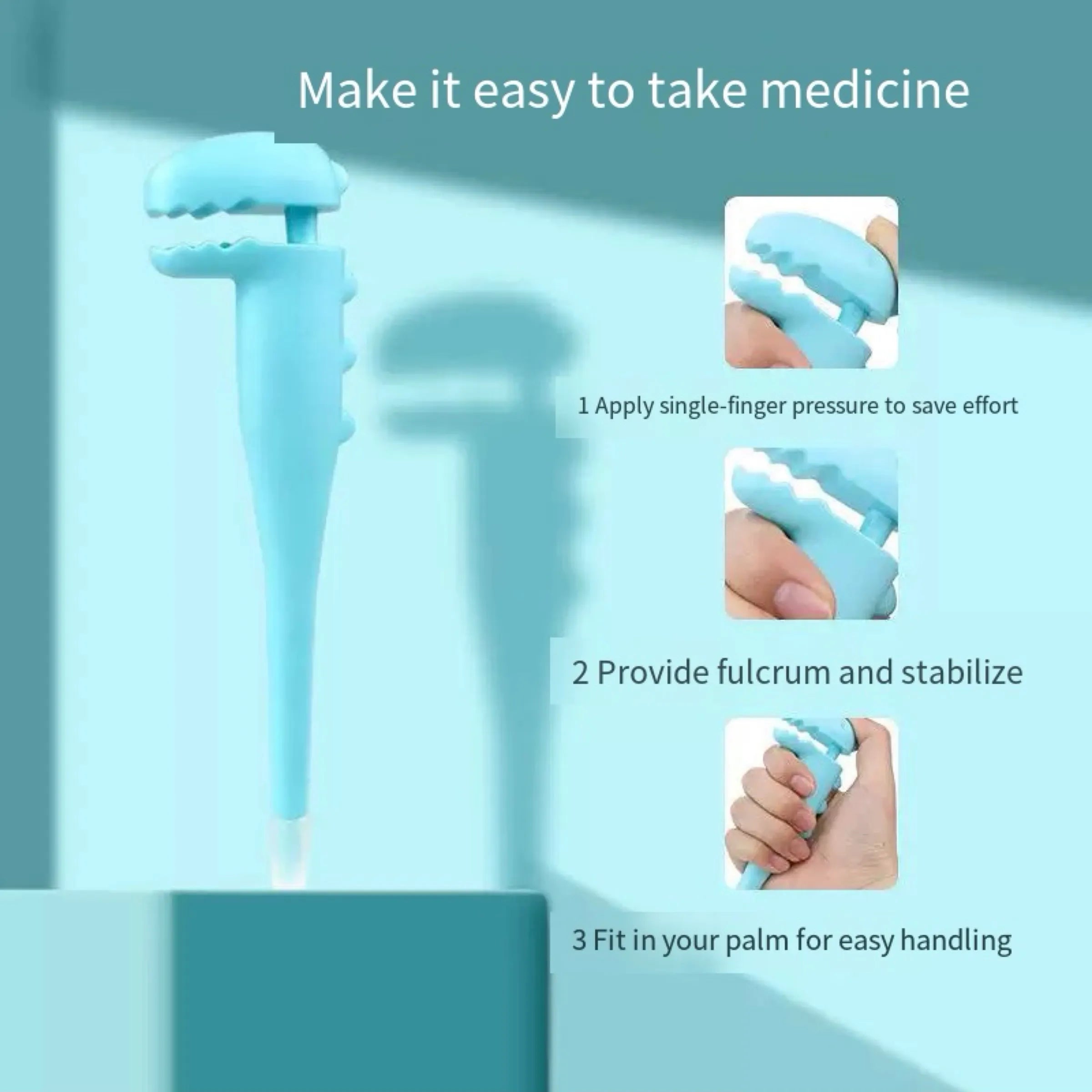 Dinosaur-Shaped Pet Pill and Liquid Medicine Feeder – 2 Colors