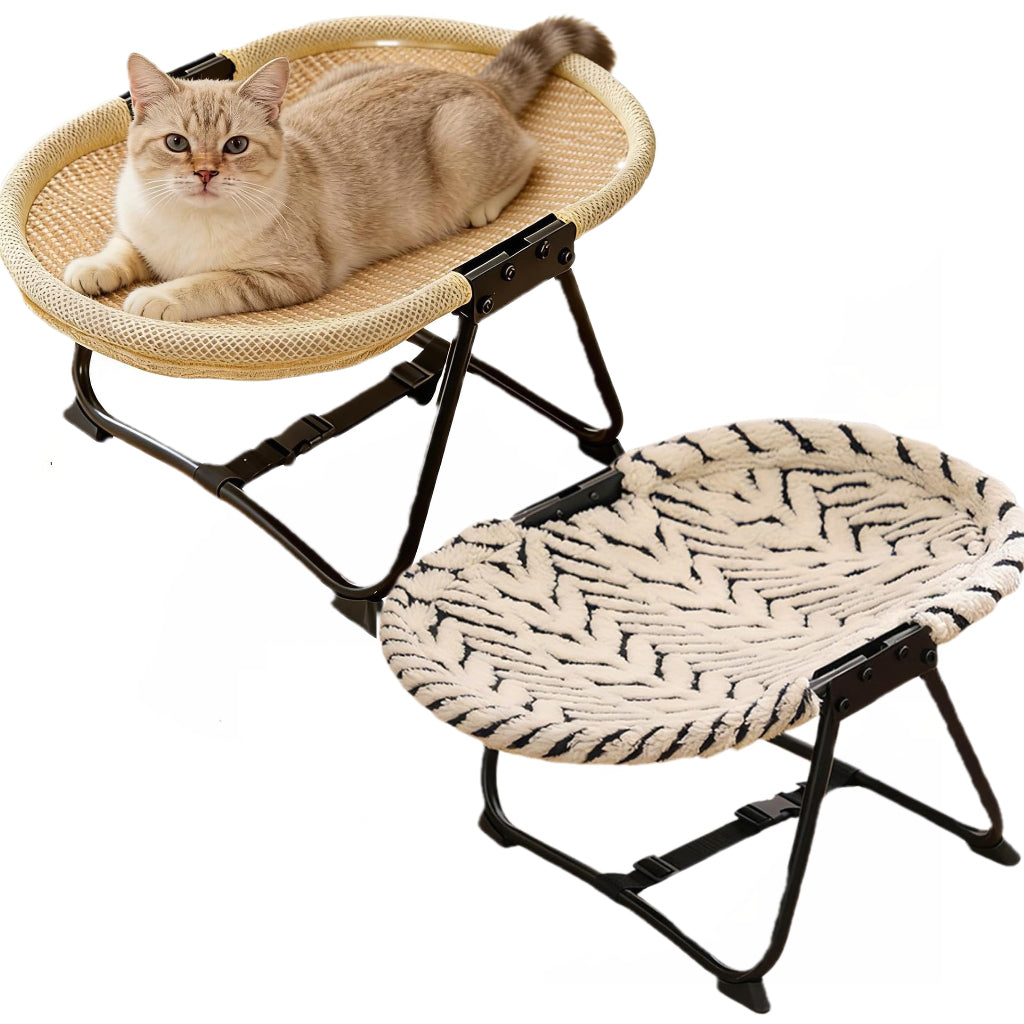 Foldable Elevated Round Pet Chair – Single or Multi-Color Set