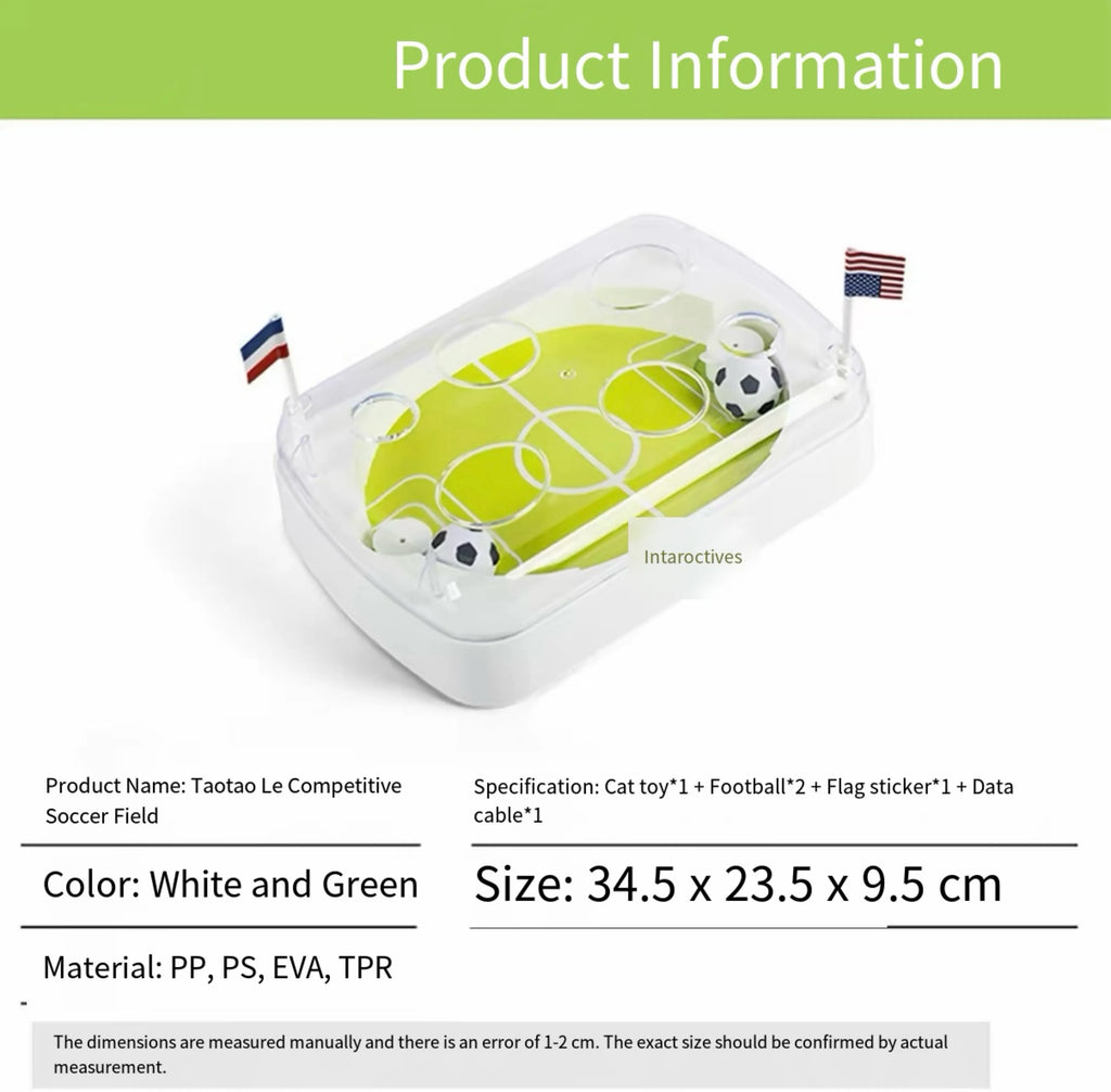 Interactive Tabletop Soccer Game for Cats