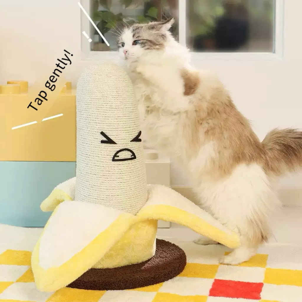 Banana-Shaped Sisal Cat Scratching Post