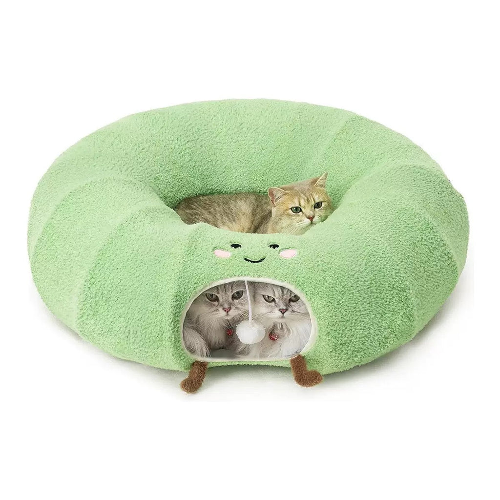 Donut Cat Tunnel Bed for Indoor Cats – 3 Colors