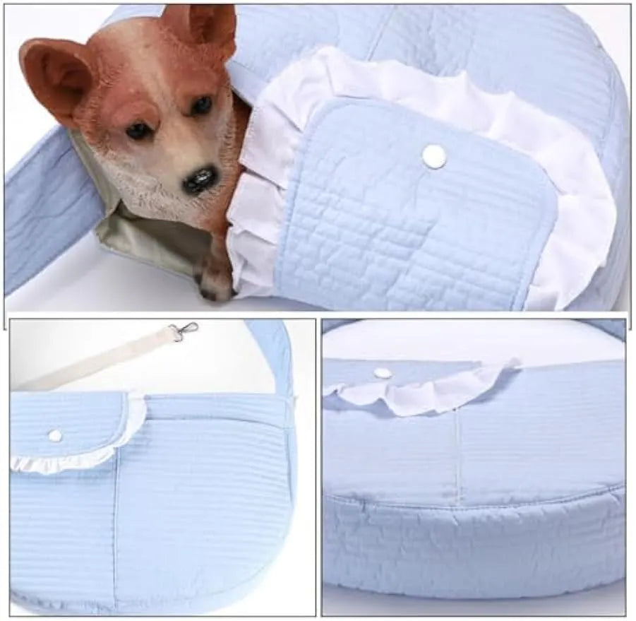 Quilted Pet Sling Carrier for Cats & Small Dogs – S to L