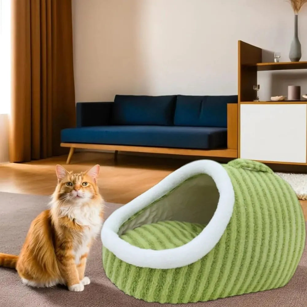 Slipper-Shaped Cave Bed for Indoor Cats