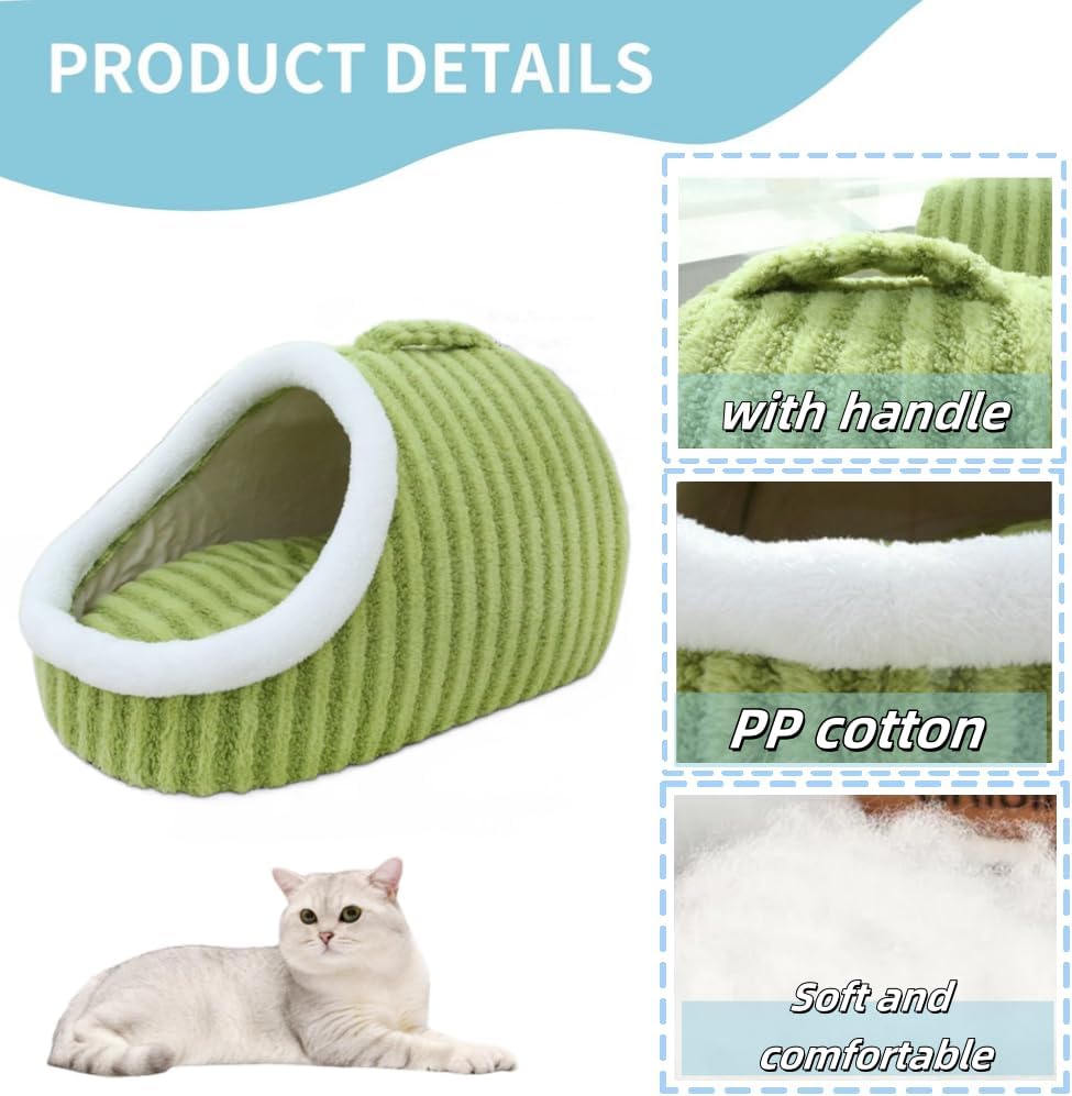 Slipper-Shaped Cave Bed for Indoor Cats