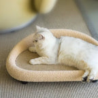Linen Cat Scratcher Couch with Non-Slip Base