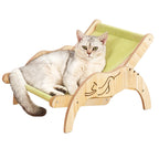 Adjustable Foldable Cat Hammock Chair with Sisal Option