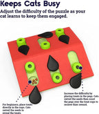 Leaf-Shaped Sliding Pet Treat Puzzle – 2 Colors