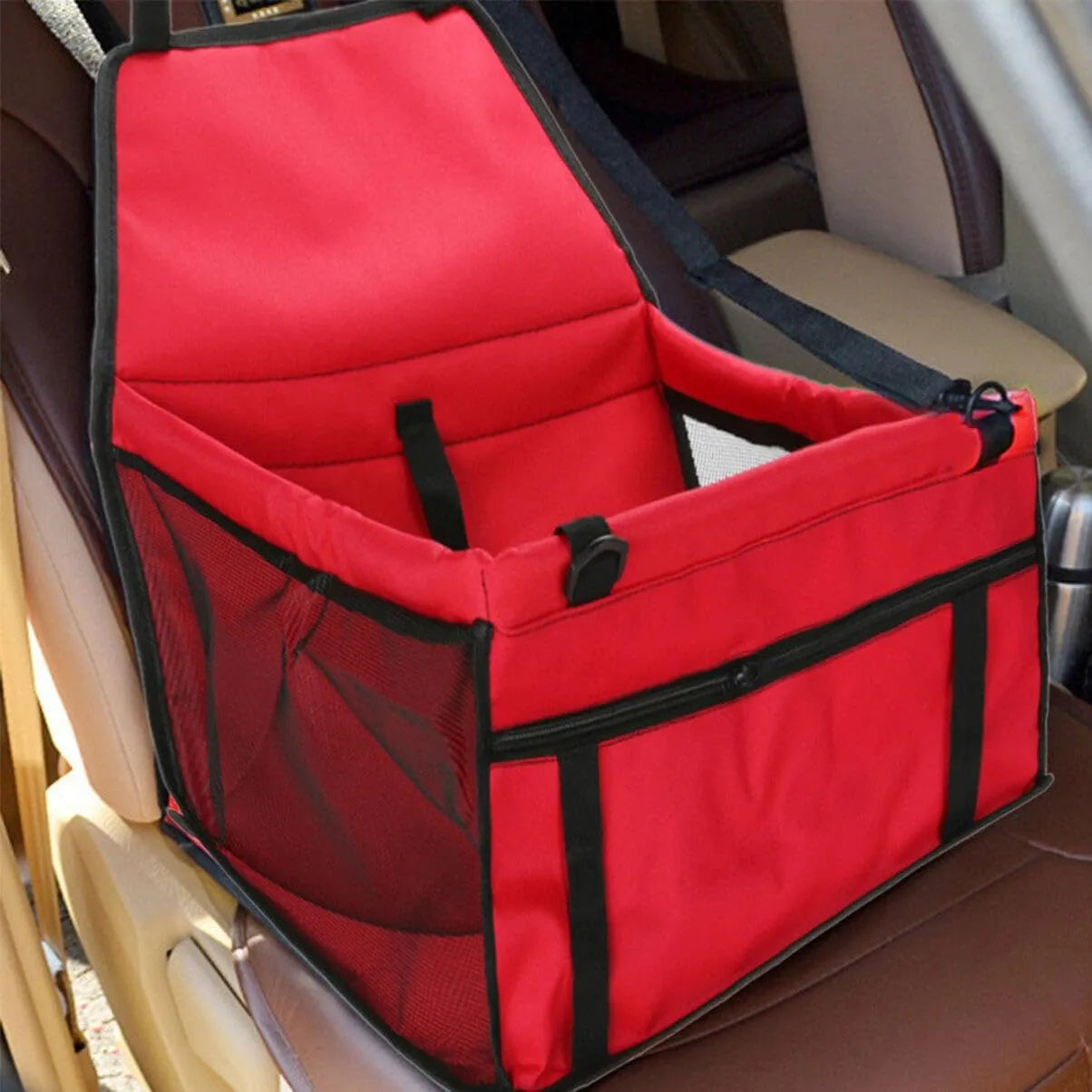 Portable Pet Car Booster Seat with Mesh Sides – 5 Styles