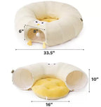 Donut Cat Tunnel Bed for Indoor Cats – 3 Colors