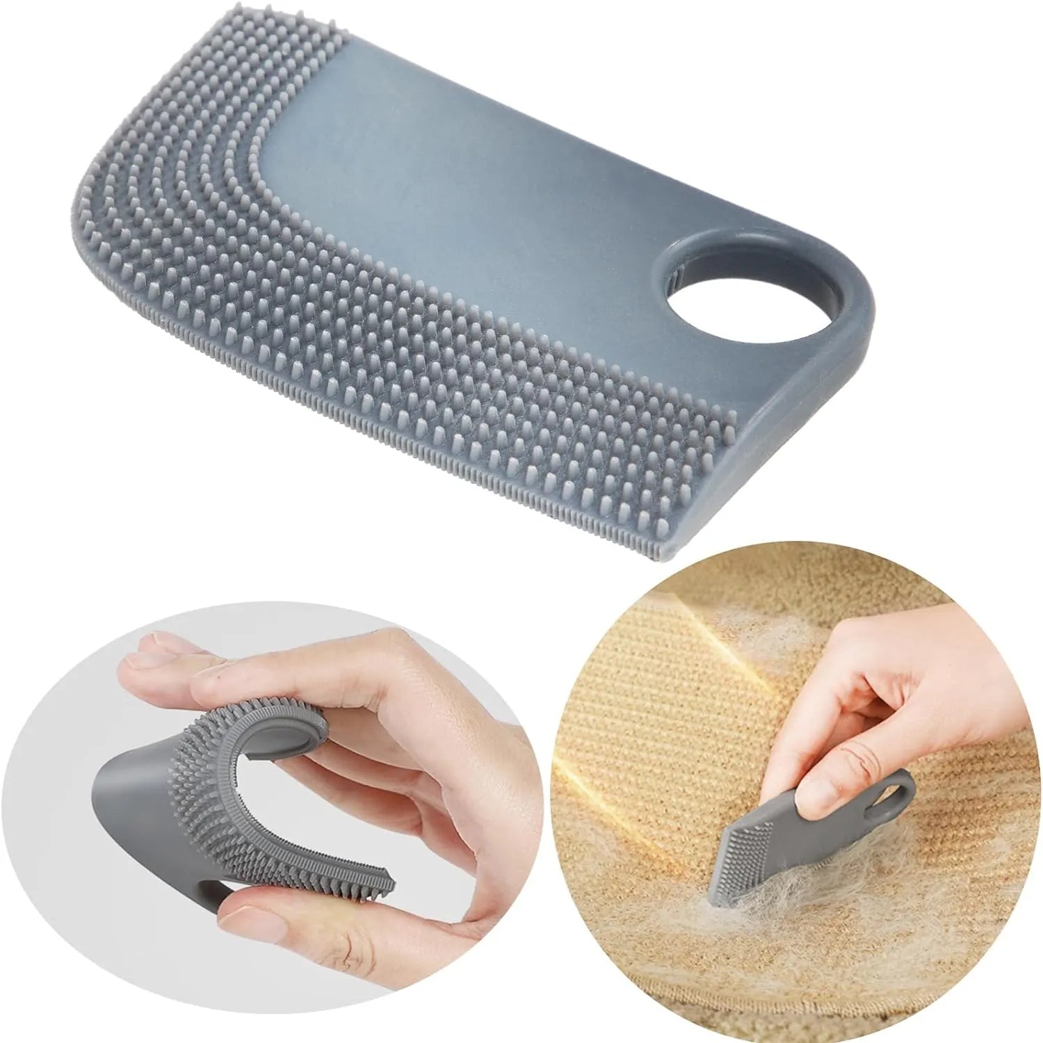 Washable Rubber Pet Hair Remover Scraper – Multiple Styles