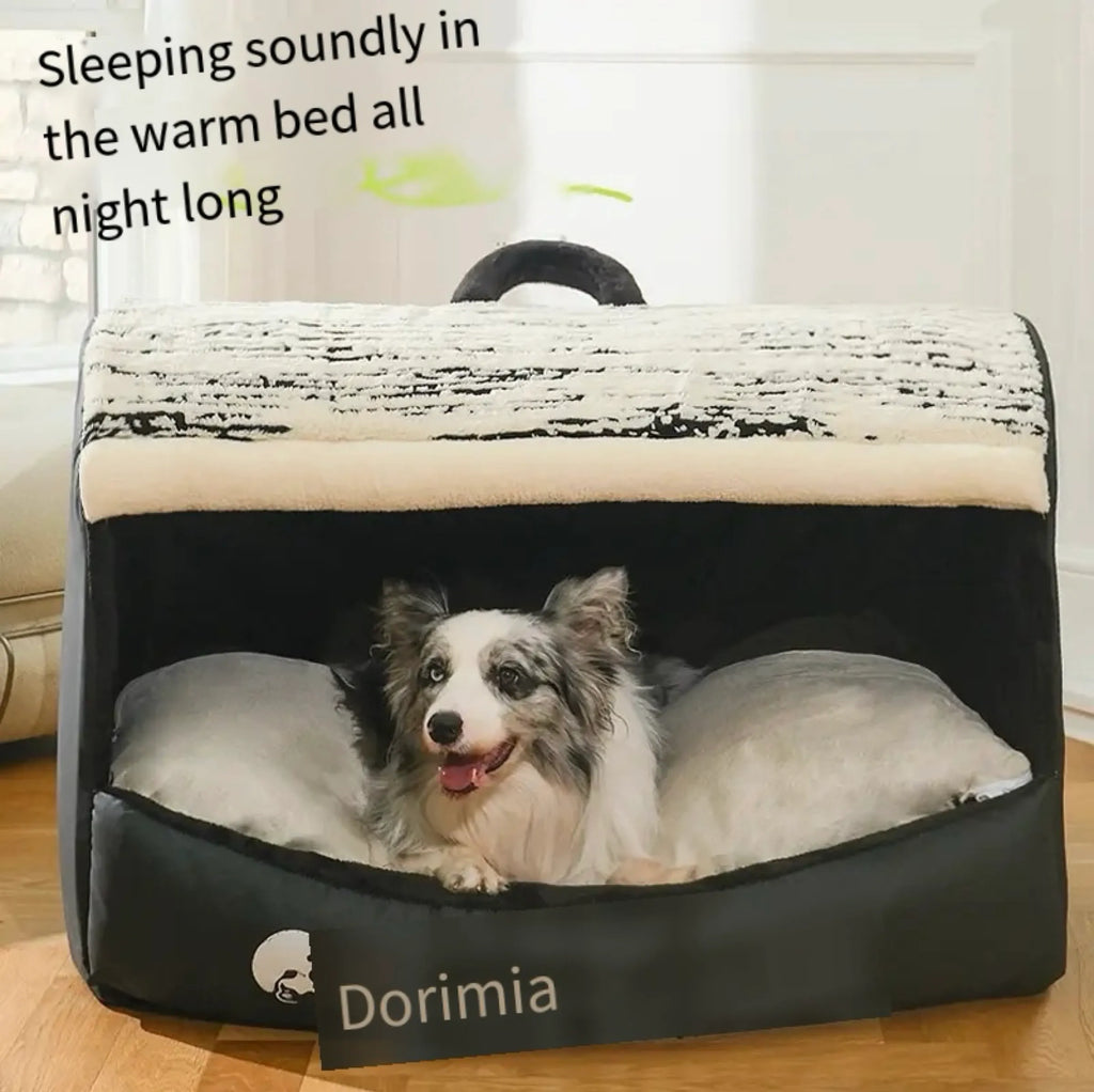 Cozy Pet House.Foldable Warm Kennel Dog/Cat Bed