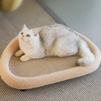 Linen Cat Scratcher Couch with Non-Slip Base
