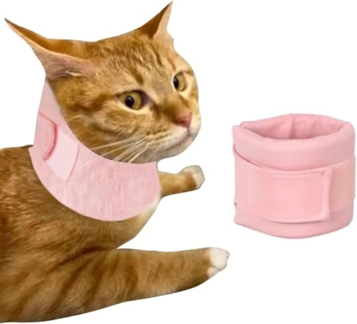 Breathable Adjustable Elizabethan Recovery Collar for Cats