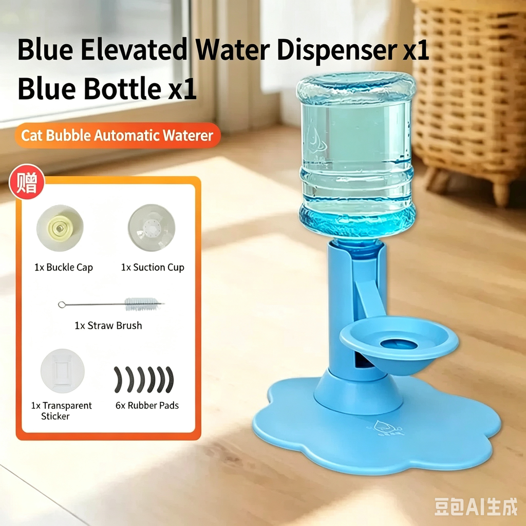 Gravity Pet Water Dispenser Stand – With or Without Bottle