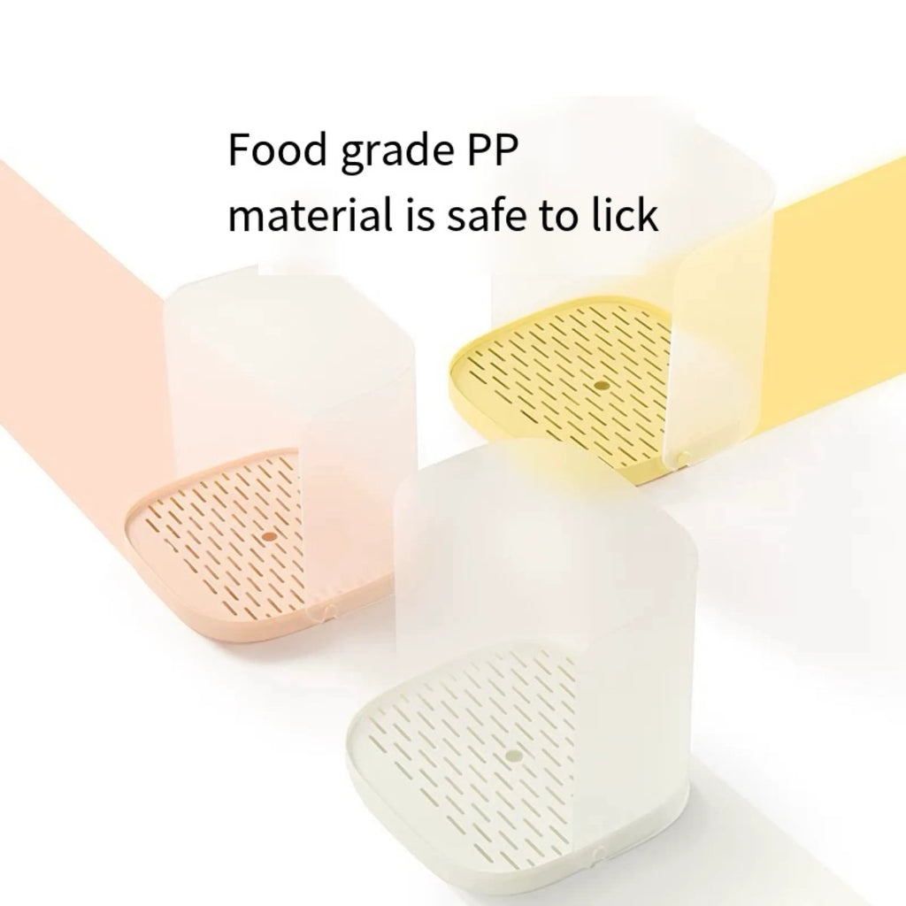 Splash-Guard Pet Feeding Station with Raised Bowl – 3 Colors